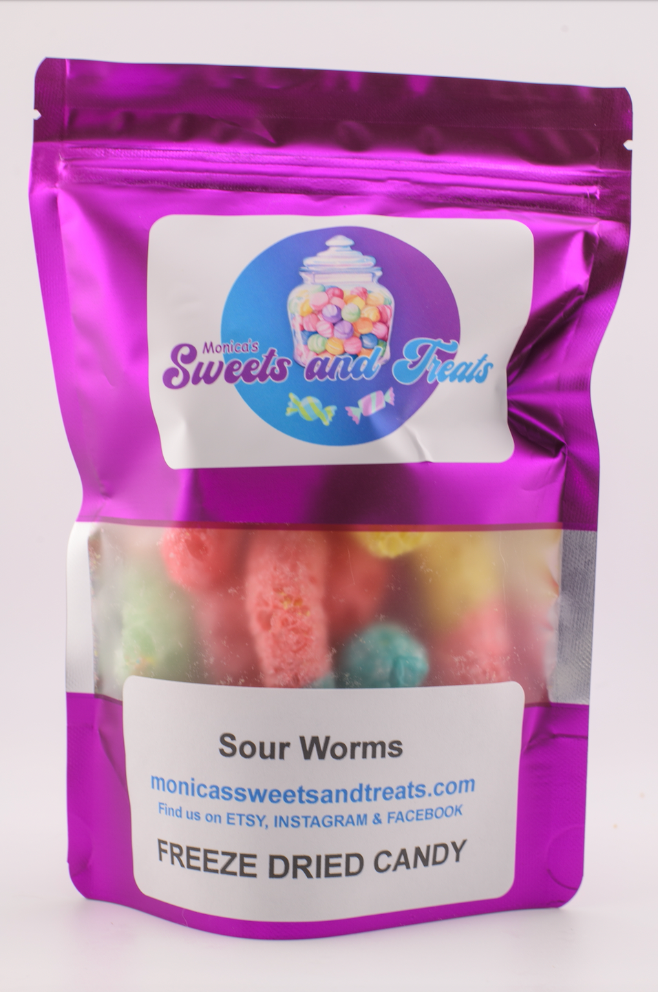 Freeze Dried Sour Worms