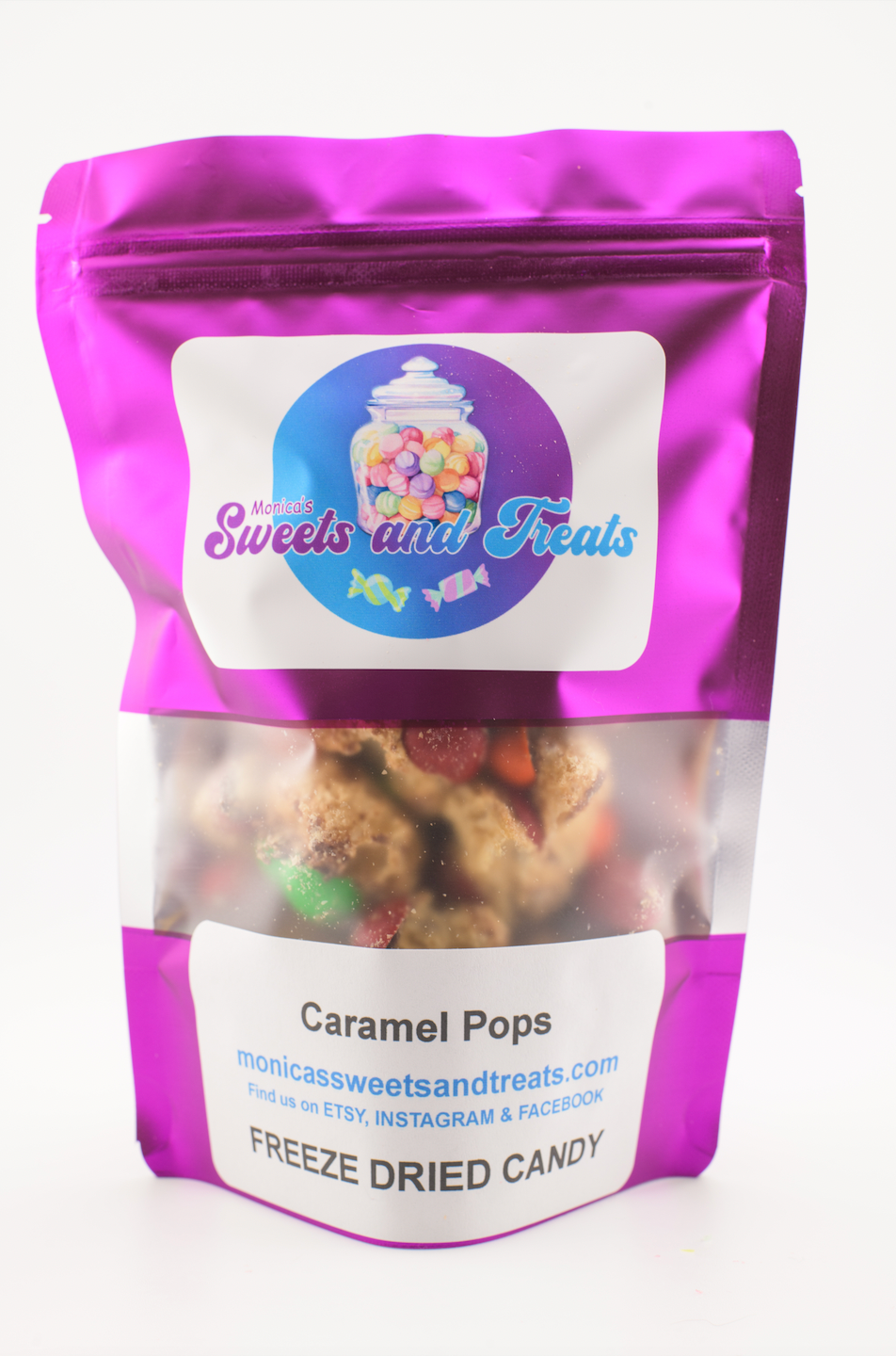 Freeze Dried Caramel Pops