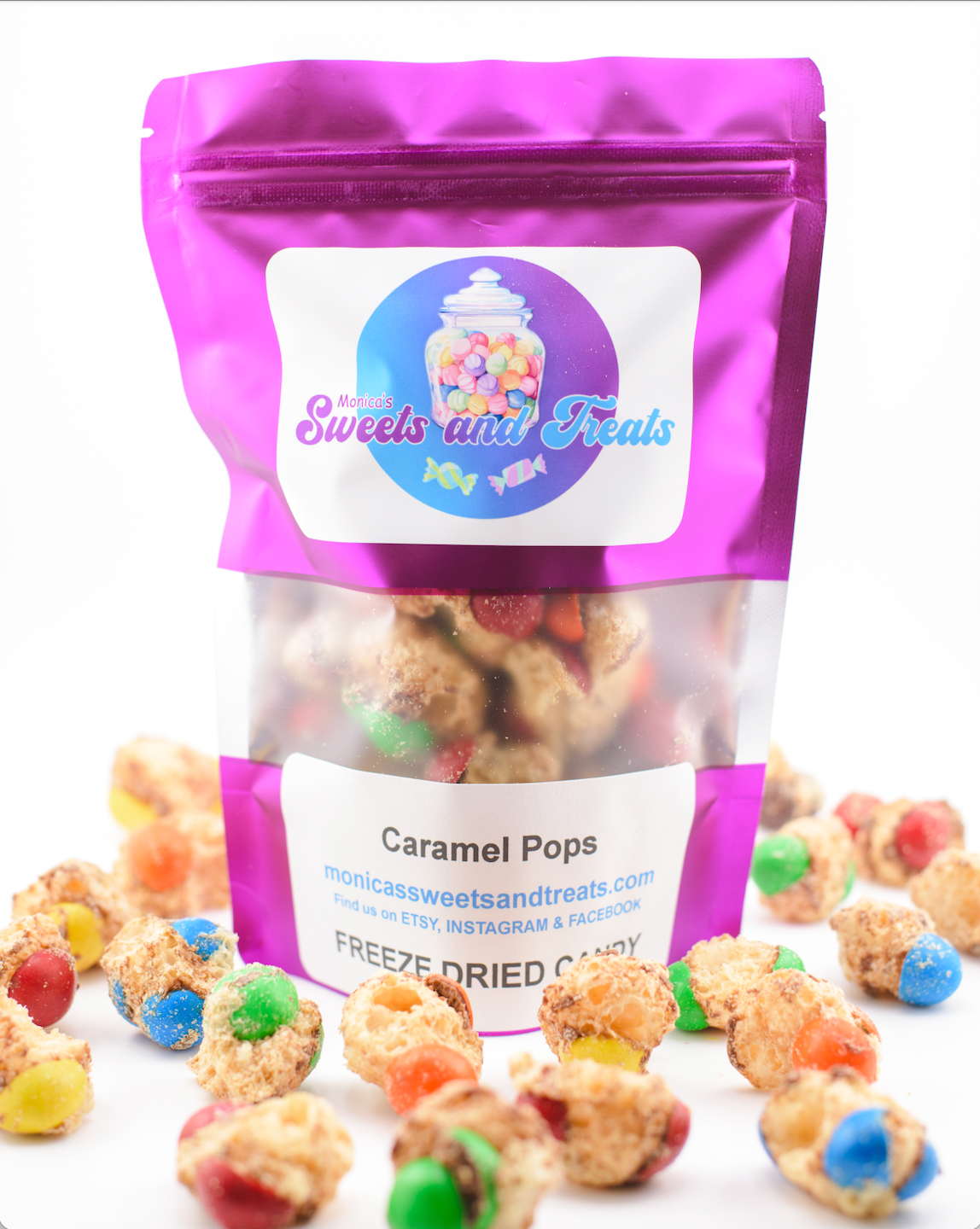Freeze Dried Caramel Pops