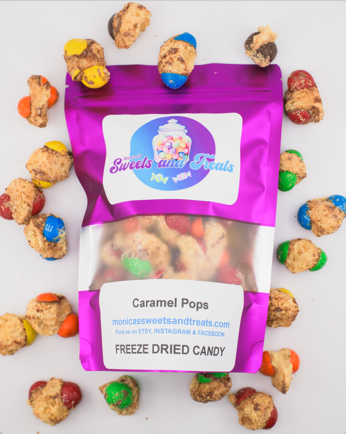 Freeze Dried Caramel Pops