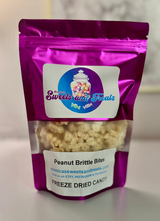 Freeze Dried Peanut Brittle Bites