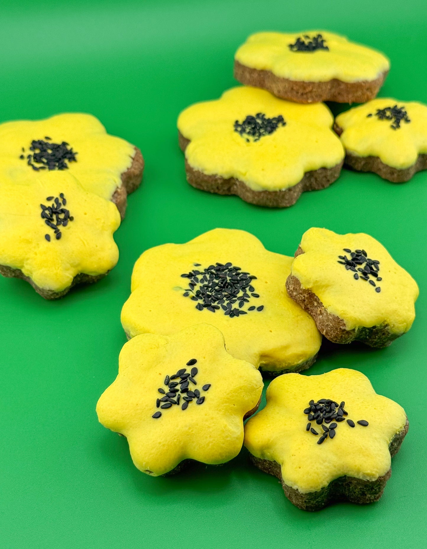 Frosted Sunflowers Dog Treats