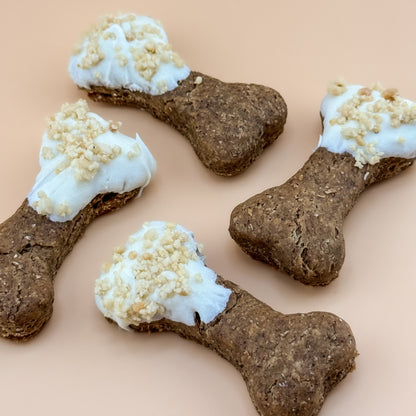 Frosted Dog Bone Treats - Peanut Butter