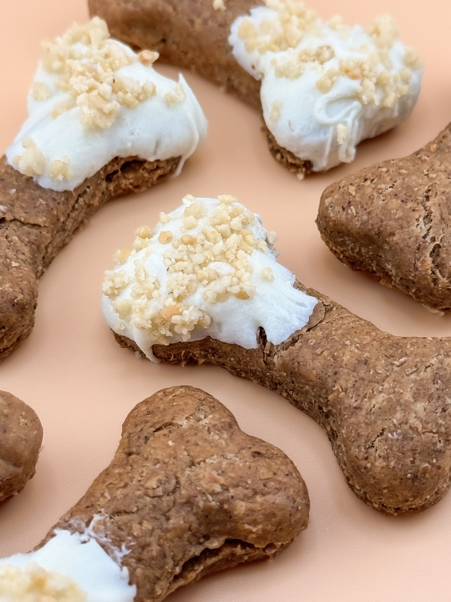 Frosted Dog Bone Treats - Peanut Butter