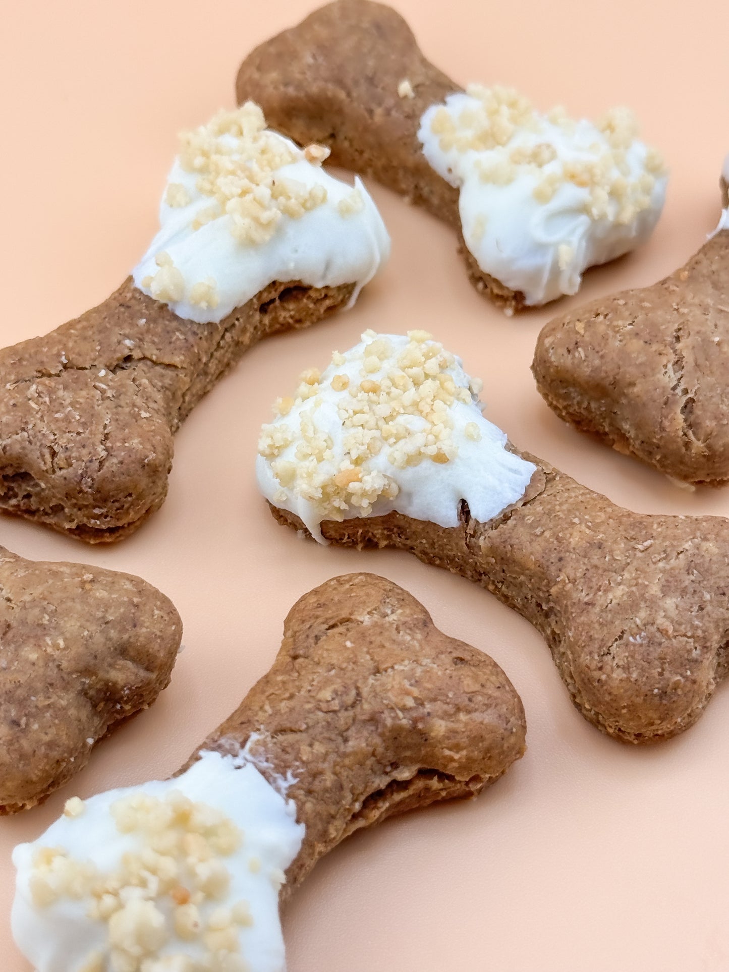 Frosted Dog Bone Treats - Peanut Butter