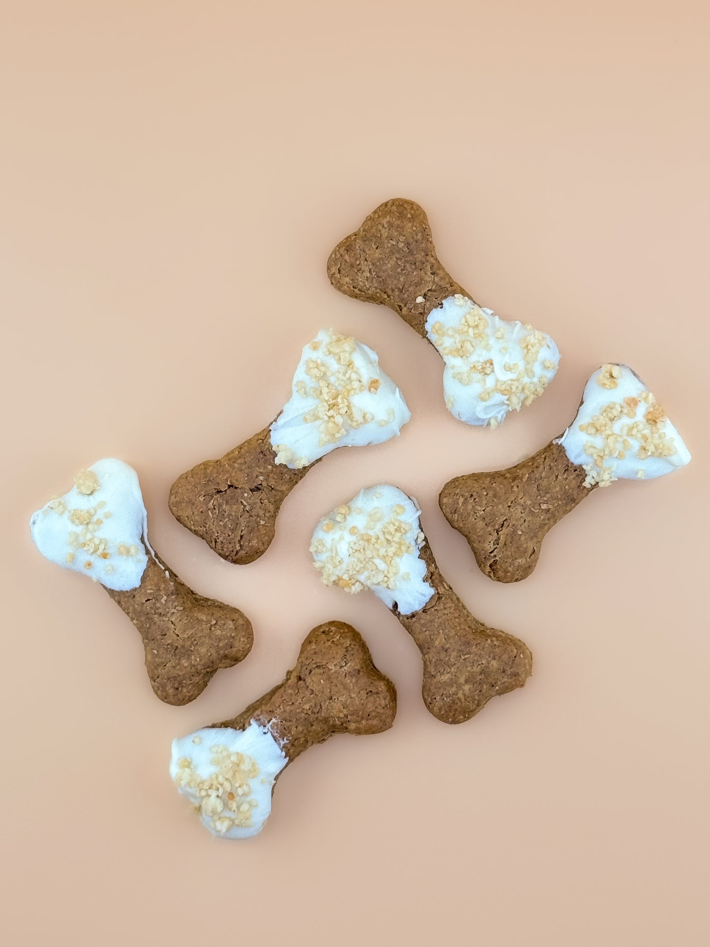 Frosted Dog Bone Treats - Peanut Butter