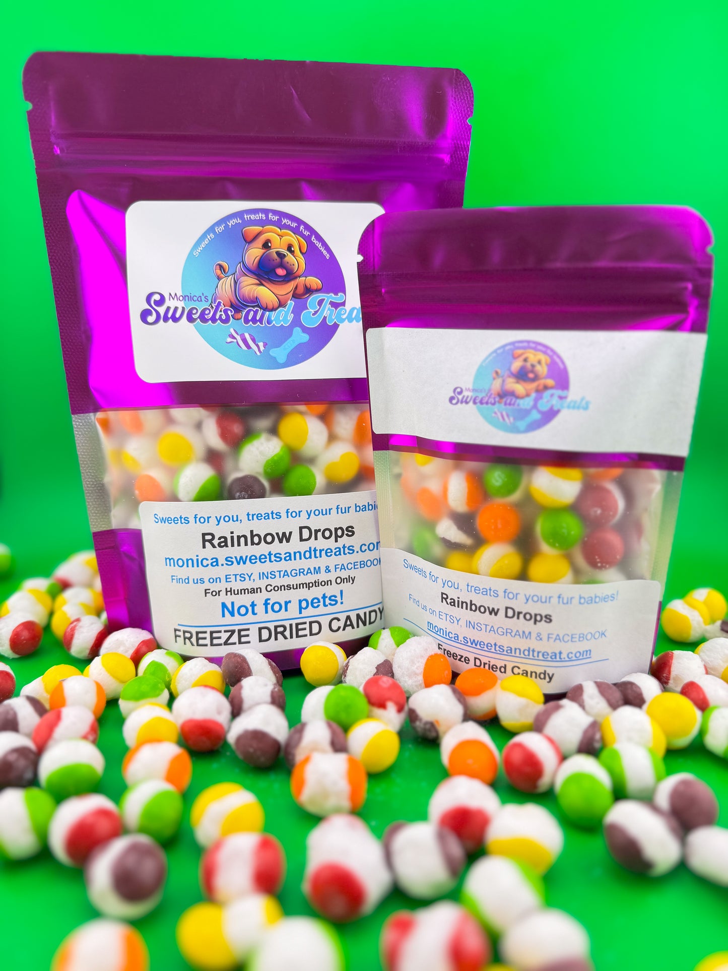 Freeze Dried Rainbow Drops