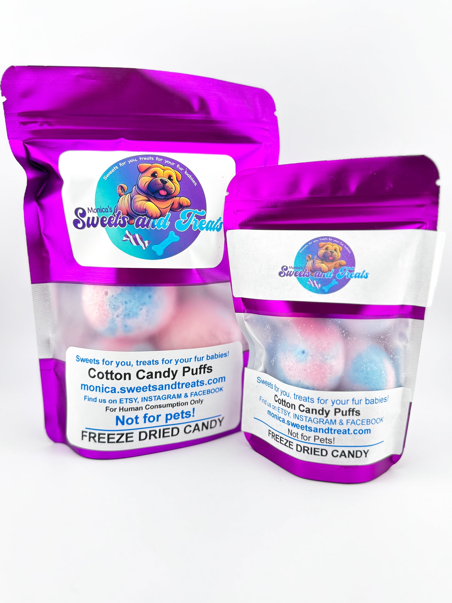 Freeze Dried Cotton Candy Puffs