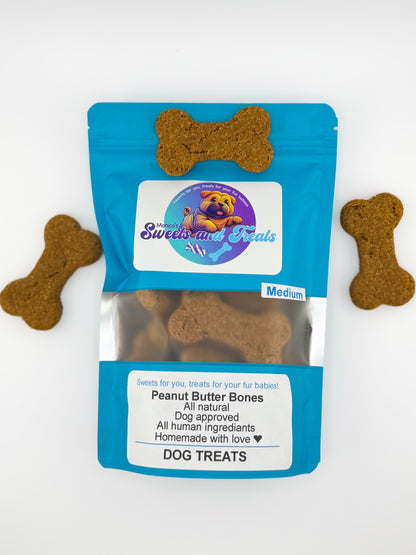 Medium Dog Bone Treats - Peanut Butter