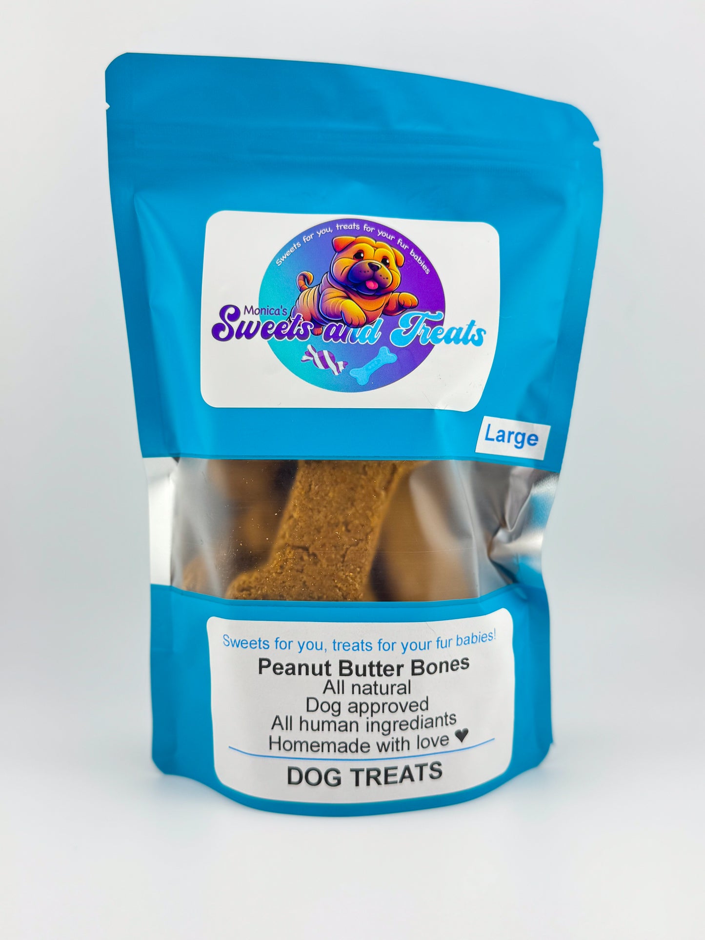 Large Dog Bone Treats - Peanut Butter