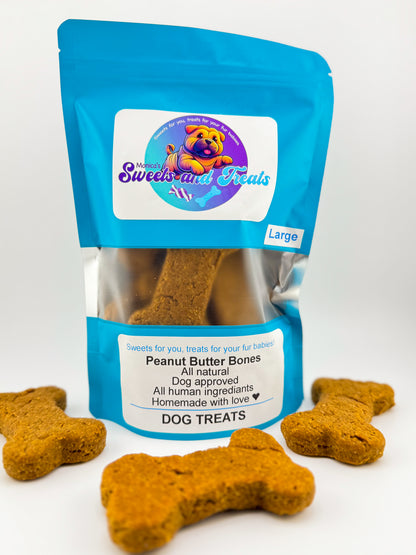 Large Dog Bone Treats - Peanut Butter